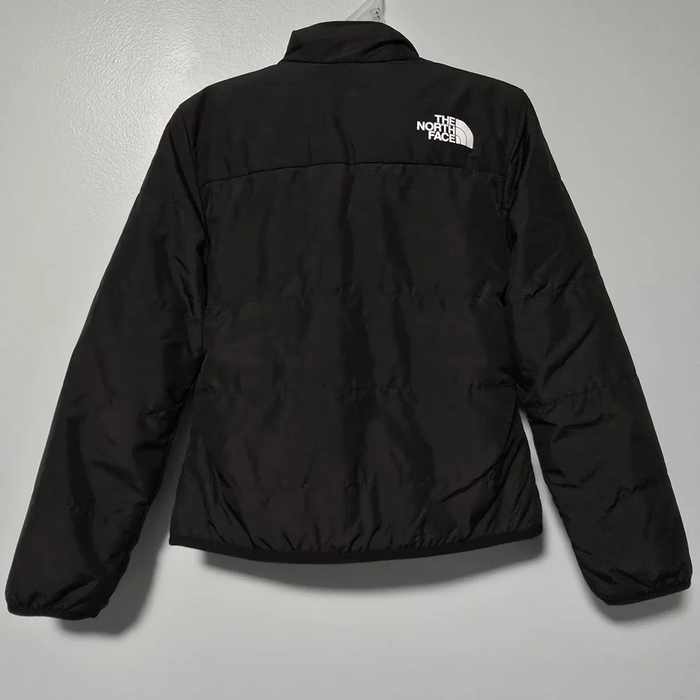 NWT The North Face Girls Size XS (6) Reversible Faux Fur Mossbud Jacket, Black - Picture 6 of 12